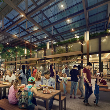 Midtown Market with Food Booths