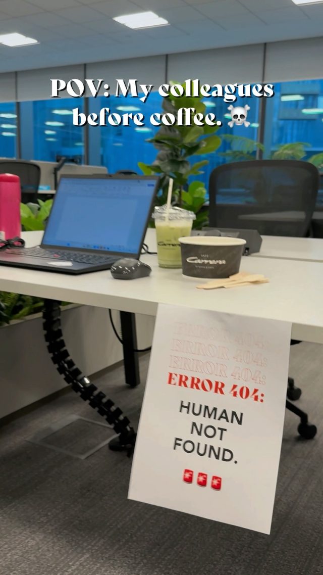 🚨 WARNING: Do not engage until the caffeine kicks in. 🚷
Tag your most coffee-dependent colleague! 👇

Whether it’s a Telegraph flat white, a Workspace iced latte, or a kopi siew dai from Good Day Coffee  to jolt the soul — they need it before functioning like a decent human being. 😵‍💫

Send caffeine. Send help.
#GuocoMidtown #ExploreSingapore #HelloMidtown #CoffeeLovers #OfficeHumour