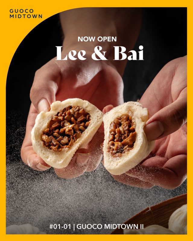 𝗕𝘂𝗻𝘀 𝗼𝘂𝘁, 𝗦𝗶𝗻𝗴𝗮𝗽𝗼𝗿𝗲. 🔥

Lee & Bai’s famous steamed buns are finally here at 𝗚𝘂𝗼𝗰𝗼 𝗠𝗶𝗱𝘁𝗼𝘄𝗻 𝗜𝗜, 𝗧𝗮𝗻 𝗤𝘂𝗲𝗲 𝗟𝗮𝗻.
Freshly wrapped, handmade, and full of flavour.

📍 #𝟬𝟭-𝟬𝟭

#MeetMeAtGMT for a Chengdu classic.

#GuocoMidtown #ExploreSingapore #HelloMidtown #TooTastyToHandle #TooGoodTooBeTrue