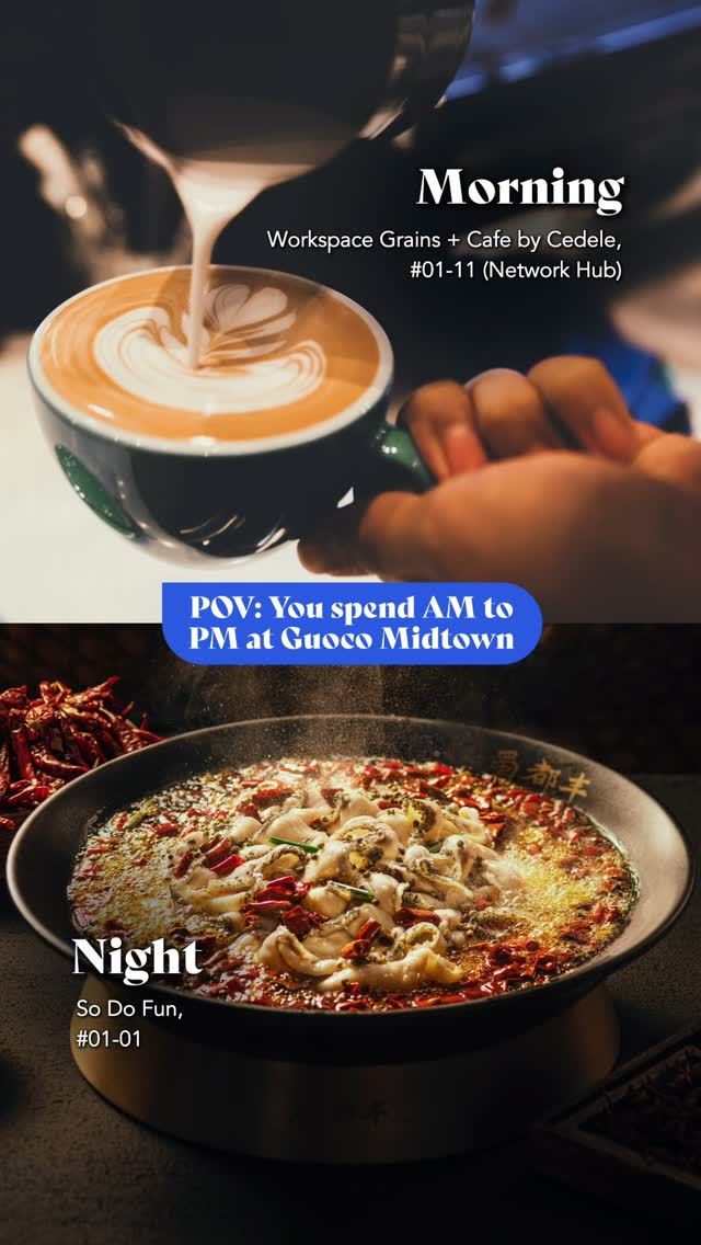 ☀️ From AM buzz to PM chill, the vibe’s always on at Guoco Midtown.

Whatever time you drop by — there’s a mood (and a menu) waiting. 😎

#GuocoMidtown #ExploreSingapore #HelloMidtown #TanQueeLanSt #MeetMeAtGMT
#TooTastyToHandle