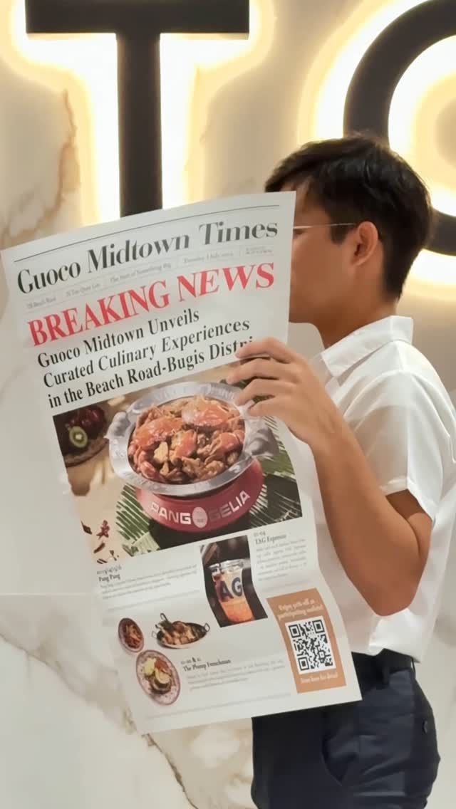 From Bugis to Raffles Place, the streets were buzzing — and we’re just getting started.

📅 Catch us again on 2 & 3 July, 11am–2pm
Spot the newspaper crew, say the magic words:
“Let’s go Guoco Midtown!”
🎁 Walk away with a $5 dining voucher — just like that.

#MidtownMystery #LetsGoGMTII #VoucherDrop #GuocoMidtown #TanQueeLanSt #ThisIsMyGMTII #ExploreSingapore