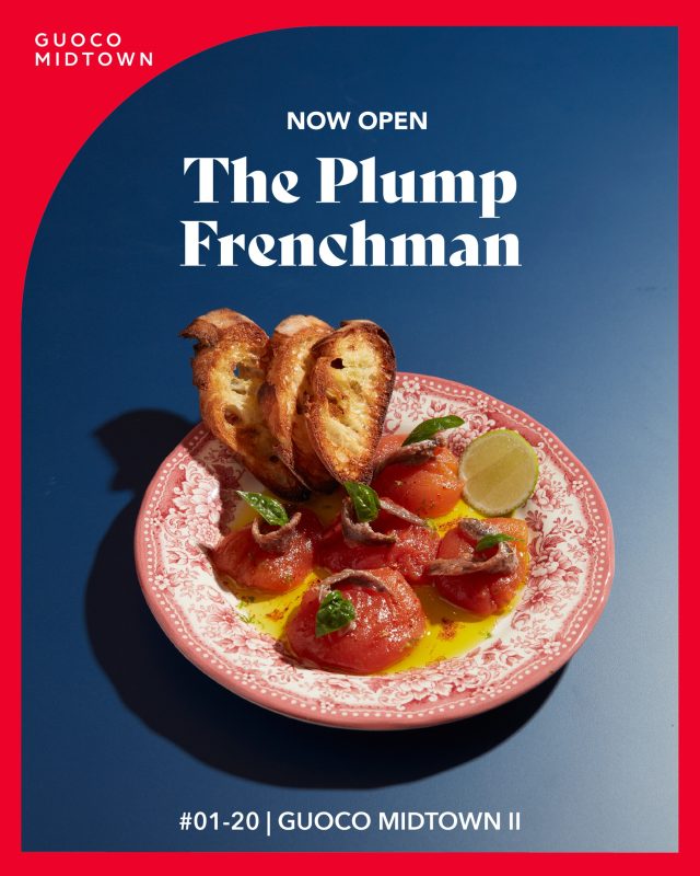 Big on butter, bold on flavour—meet The Plump Frenchman 🇫🇷🍗
Your new go-to for rotisserie comfort and indulgent French fare, now open at Guoco Midtown II. 

Helmed by ex-Joël Robuchon chef Lorenz Hoja, it’s where Parisian soul meets Singapore sass.
Come for lunch, stay for wine. And oui—every bite’s worth writing home about.

#01-20, Guoco Midtown II, Tan Quee Lan

#GuocoMidtownII #ThePlumpFrenchman #FrenchFoodButMakeItFun #LetsGoGMTII