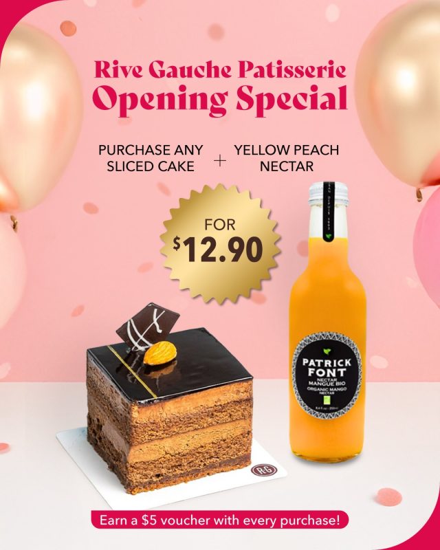 🍰✨ 3 Ways to Sweeten Your Day @ Rive Gauche ✨🍑
Because one treat is never enough — and now, it comes with bonuses.

Slide through the sweetest deals in town at #GuocoMidtownII:

1️⃣ Cake + Nectar Combo
Treat yourself to any sliced cake + Yellow Peach Nectar for just $12.90 — and earn a $5 voucher with every purchase 💵🍑

2️⃣ Tea Time Special (3–5pm)
Cake o’clock hits different when it comes with a FREE cup of coffee ☕🍰
Perfect for mid-day pick-me-ups!

3️⃣ Sharing Bundle
Got a crew? Buy 5 sliced/petit cakes, get 1 FREE — that’s how you say I love you in cake language 💬💕

📍#01- 05, Guoco Midtown II, Tan Quee Lan St
Tag your cake crew and swing by while these deals last!

#GuocoMidtown #LetsGoGMTII #TanQueeLanSt #ThisIsMyGMTII #MidtownEats #RiveGaucheSG #ChocolateFix #TeaTimeTreats #ExploreSingapore