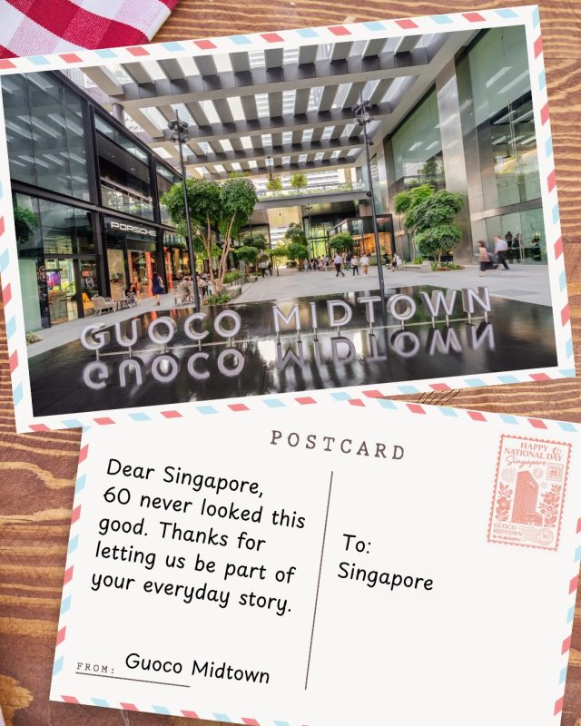 With love from the heart of Guoco Midtown.
60 never looked this good, Singapore.
From your daily kopi runs to midweek bites and weekend strolls — thanks for letting us be part of your everyday story.

Here’s to more memories, more makan, and more magic together.
Happy National Day! 🇸🇬❤️🤍

#GuocoMidtown #SG60 #HelloMidtown #ExploreSingapore #NationalDay2025 #MidtownMoments