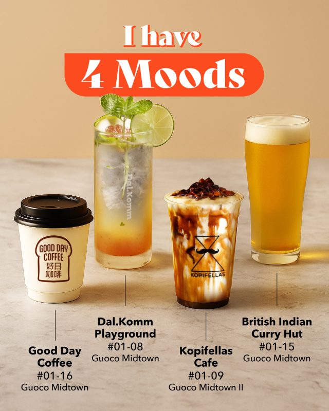☕🍵🍹Coffee, tea, or something a little stronger? Whatever you’re in the mood for today, let us fill your cup. 😉✨

#GuocoMidtown #ExploreSingapore #HelloMidtown #WhatToEatSG #SingaporeFoodies #FoodieSG