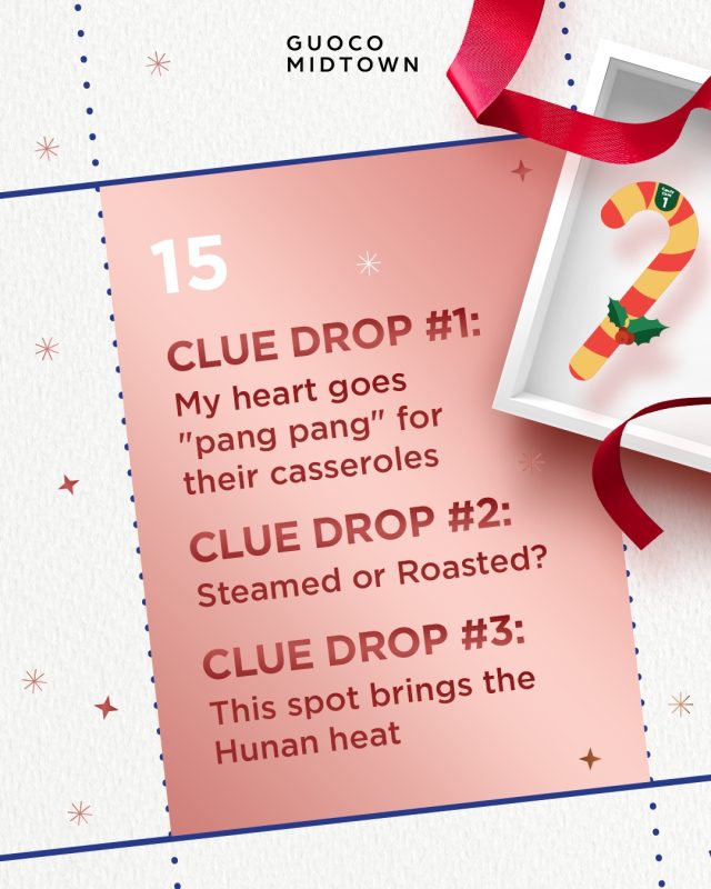 🎅✨ Week 3 is here! Santa needs your help to find 3 of his missing Candy Canes hidden around Guoco Midtown. Use the clues to track them down and stand to win $40 worth of dining vouchers! 🤑🍽️

🔎 How to join:
1️⃣ Spot & snap photos of the 3 hidden Candy Canes around the mall.
DM us your photos and a receipt* from any Guoco Midtown retail store on Instagram.
2️⃣ Follow @guocomidtown 
3️⃣ Like & share our pinned post to spread the cheer.

*Receipt must be dated 15–21 Dec 2025.

🗓️ Entries close on 21 Dec, Sunday, 11:59 PM. 

Terms and conditions apply.

This promotion is not sponsored, endorsed or administered by Instagram or Facebook.

#GuocoMidtown #GuocoMidtownII #MidtownChristmas #SantasMissingGifts #BeachRoad #TanQueeLanSt