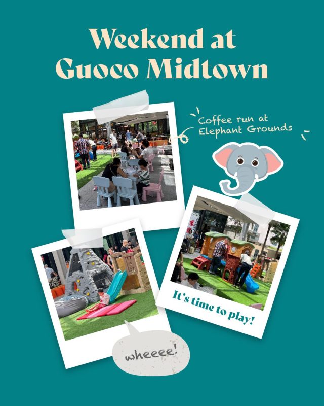 Thought it’d be a quick hangout but…

Kids at the playground + Coffee from Elephant Grounds = two hours gone just like that 😅

#GuocoMidtown #HelloMidtown #ExploreSingapore