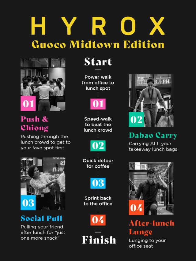 Tag your race buddy who’s ready to take this on.
📍 Happening daily at Guoco Midtown.
🔥 No sign-ups needed. Just bellies.

#GuocoMidtown #GuocoMidtownII #ExploreSingapore #HelloMidtown #WhatToEatSG #SingaporeFoodies #FoodieSG #Hyrox