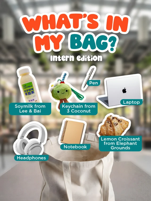 A little peek inside our intern’s work bag 👀

Can always count on daily essentials and a few favourites from Guoco Midtown like Lee & Bai (#01-01, Guoco Midtown II) and Elephant Grounds (#01-04, Guoco Midtown) to keep us going 😉

#GuocoMidtown #ExploreSingapore #HelloMidtown #GuocoMidtownII #WhatsInMyBag #FoodieSG